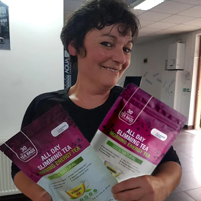 All day slimming tea customer